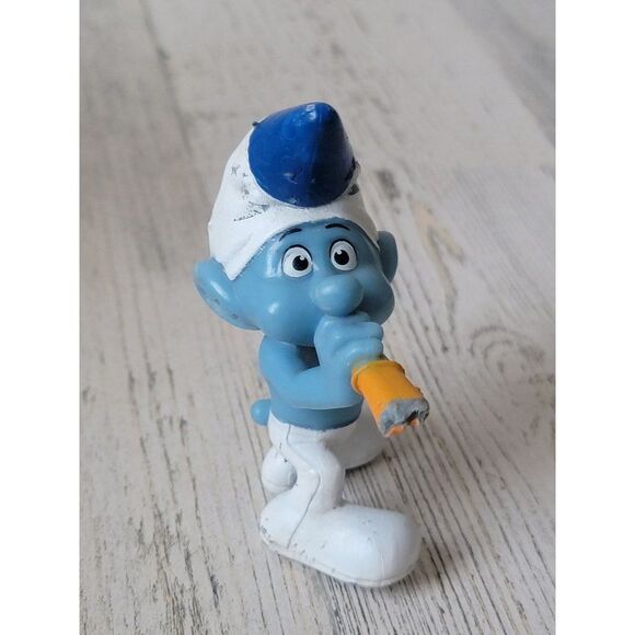 Peyo 2013 AS IS birthday party smurf toy figure - Picture 3 of 9
